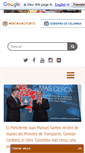 Mobile Screenshot of mintransporte.gov.co